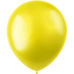 Gele Ballonnen Metallic Zesty Yellow 33cm 10st, Verzenden, Nieuw