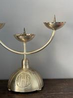 Neogotische kandelaar 1930/1950 - Art Deco - Verzilverd