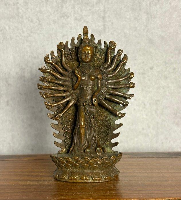 Boeddhistisch beeldje - Brons - Eind 20e eeuw, Antiek en Kunst, Antiek | Overige Antiek