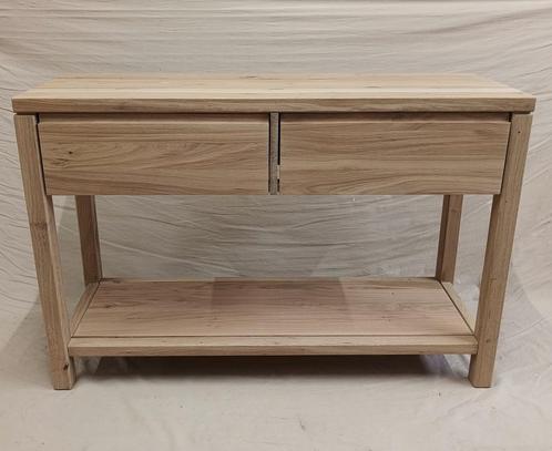 Eikenhouten dressoir | 2 lades | met plank | Maatwerk, Huis en Inrichting, Tafels | Sidetables, 100 tot 150 cm, 25 tot 50 cm, Rechthoekig
