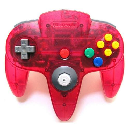 Nintendo 64 controller clear red & white origineel, Spelcomputers en Games, Spelcomputers | Nintendo Consoles | Accessoires, Verzenden