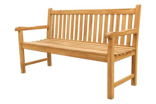 VDG Teak houten tuinbank Bison - 150 cm., Tuin en Terras, Tuinbanken, Nieuw, Hout, Verzenden