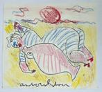 Anton Heyboer (1924-2005) - Baddame aan het strand met Zalm, Antiek en Kunst, Kunst | Schilderijen | Modern