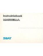 1994 SEAT MARBELLA INSTRUCTIEBOEKJE NEDERLANDS