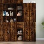 vidaXL buffetkast 30x42,5x185 cm bewerkt hout gerookt, Minder dan 50 cm, Verzenden, Nieuw, Minder dan 100 cm