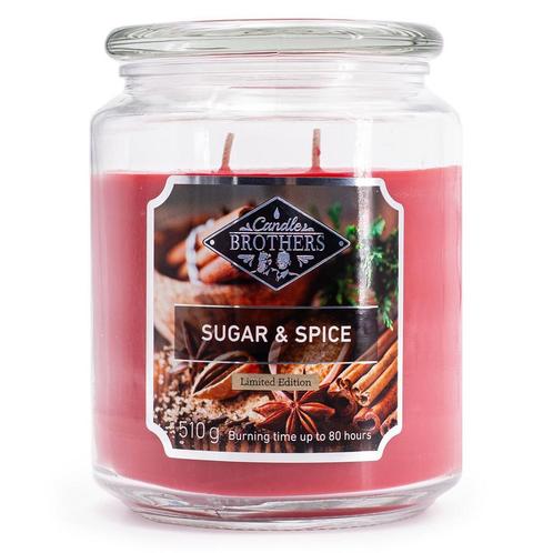 Candle Brothers geurkaars - Sugar & Spice - 80 branduren, Huis en Inrichting, Woonaccessoires | Kandelaars en Kaarsen, Nieuw, Ophalen of Verzenden