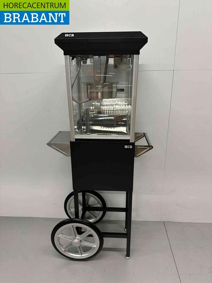 Popcornmachine Popcorn machine met onderstel zwart 230V, Zakelijke goederen, Horeca | Keukenapparatuur, Nieuw in verpakking, Ophalen of Verzenden