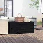 vidaXL Tuinbox 101x50,5x46,5 cm massief grenenhout zwart, Nieuw, Verzenden