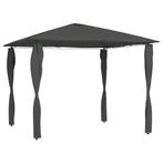 vidaXL Prieel met paalhoezen 160 g/m² 3x3x2,6 m, Tuin en Terras, Verzenden, Nieuw