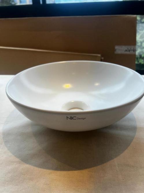 Nic waskom Ø30 cm – compact rond model, 10 cm hoog, Huis en Inrichting, Badkamer | Badkamermeubels, Nieuw