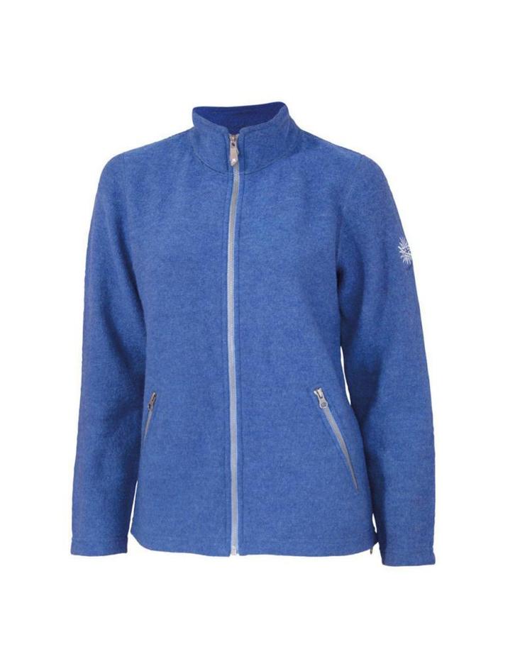 Ivanhoe vest Bella FZ voor dames van wol - Jeans - Blauw, Kleding | Dames, Truien en Vesten, Blauw, Zo goed als nieuw, Verzenden