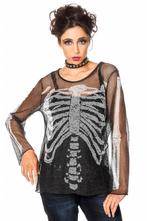 Netshirt Skelet dames, Kleding | Heren, Carnavalskleding en Feestkleding, Nieuw, Ophalen of Verzenden