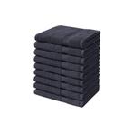 Handdoeken 50×100 cm – Set van 10 – 400 g/m² - Zwart, Huis en Inrichting, Ophalen of Verzenden, Nieuw
