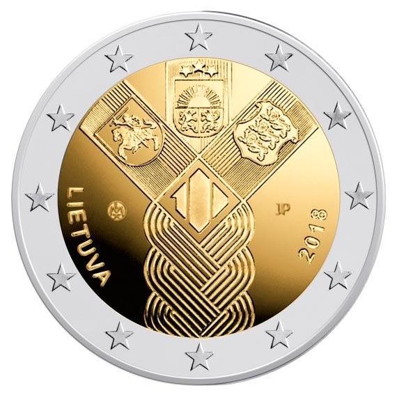 Litouwen 2 Euro Baltische Staten 2018, Postzegels en Munten, Munten | Europa | Euromunten, Verzenden