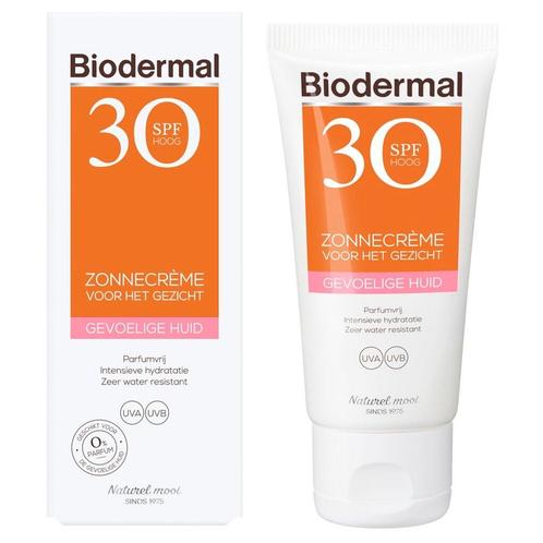 Biodermal Gevoelige Huid SPF30 Zonnecrème voor het Gezicht, Sieraden, Tassen en Uiterlijk, Uiterlijk | Lichaamsverzorging, Nieuw