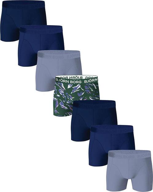 Bjorn Borg Boxers Cotton Stretch 7-Pack Blauw maat M Heren, Kleding | Heren, Ondergoed, Boxer, Verzenden