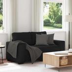 vidaXL 2-zitsbank 120 cm stof zwart, Verzenden, Nieuw, Tweepersoons, Stof