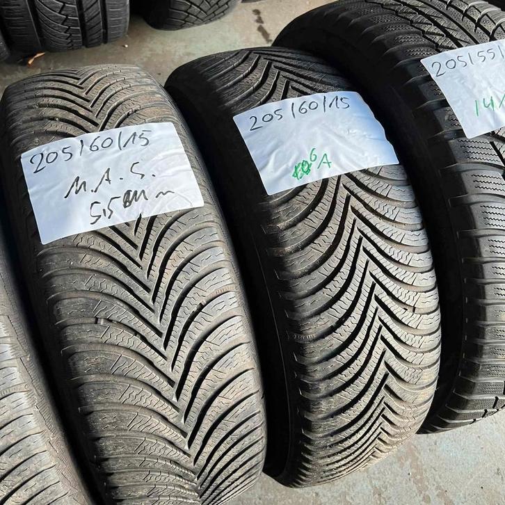 2 x Michelin Alpin 5 205-60-15 Winterbanden 5,5mm, Auto-onderdelen, Banden en Velgen, 15 inch, Winterbanden, 205 mm, Personenwagen