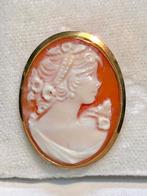 Broche - 18 karaat Geel goud Koraal - Koraal, Sieraden, Tassen en Uiterlijk, Antieke sieraden