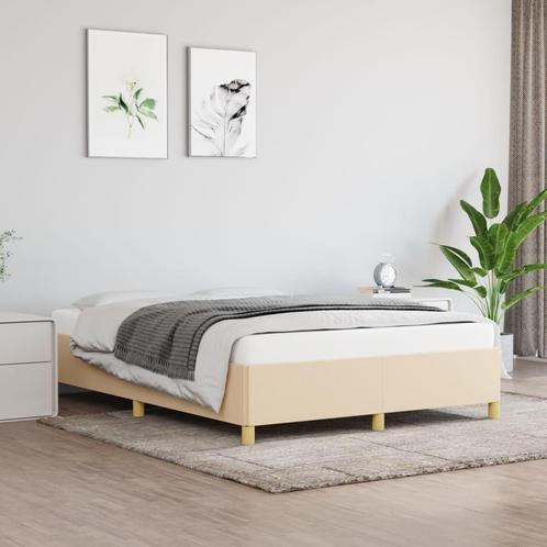 Bedframe Stof Creme 140x200 - OP = OP - Slaapkamer Upgrade!, Huis en Inrichting, Slaapkamer | Bedden, 140 cm, 200 cm, Nieuw, Stof