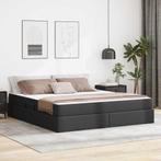 vidaXL Opbergbed met matras met matras Zwart 180 x 200 cm, Verzenden, Nieuw, Zwart, Overige materialen