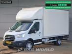 Ford Transit 130pk Laadklep Dubbellucht Bakwagen Airco Cruis, Stof, Gebruikt, Euro 6, Wit