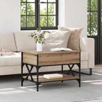 vidaXL Salontafel Artisan Eiken 70x50x50cm Bewerkt hout, Huis en Inrichting, Verzenden, Nieuw, 45 tot 65 cm, Minder dan 55 cm