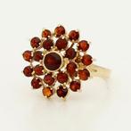 Ring - 14 karaat Geel goud - Granaat, Nieuw