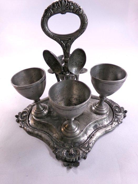 Eierhouder set (7) - Tin, Antiek en Kunst, Curiosa en Brocante