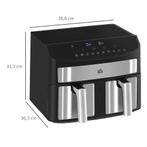 TRUUSK Heteluchtfriteuse 8L Friteuse Met Dubbele Kamer, Airf, Huis en Inrichting, Keuken | Keukenbenodigdheden, Verzenden, Nieuw