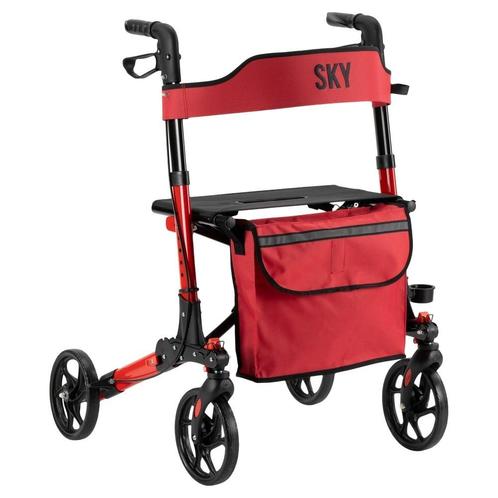 Sky Special Edition lichtgewicht rollator - Rood, Diversen, Rollators, Ophalen of Verzenden