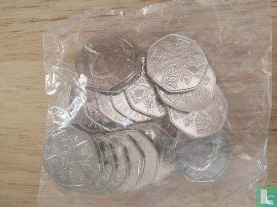 Verenigd Koninkrijk 50 pence 2022 (zak) Life and legacy..., Postzegels en Munten, Munten | Europa | Niet-Euromunten, Losse munt