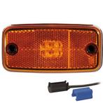 LED markeringslicht amber  | 12-36v | 0,75mm2 connector, Verzenden, Nieuw