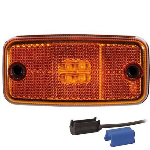 LED markeringslicht amber  | 12-36v | 0,75mm2 connector, Auto diversen, Aanhangwagen-onderdelen, Verzenden