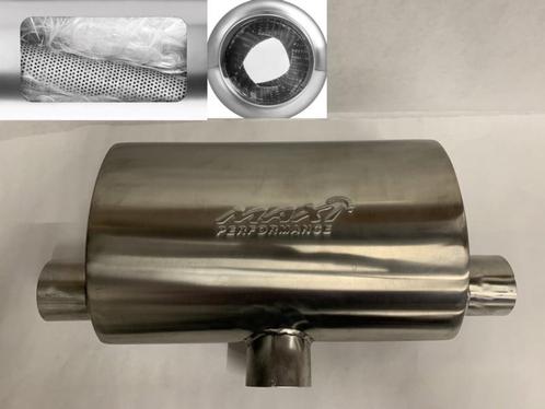 MAX Spiral Straight Flo Performance rvs uitlaat demper 2,5, Auto-onderdelen, Overige Auto-onderdelen, Nieuw, Ophalen of Verzenden