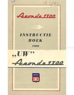 1956 SIMCA ARONDE 1300 INSTRUCTIEBOEKJE NEDERLANDS
