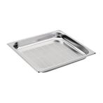 Gastro M RVS GN2/3 bak geperforeerd 6,5cm, Verzenden, Nieuw