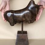 Beeld, Groot abstract beeld van een Stier - 40 cm - Brons, Antiek en Kunst