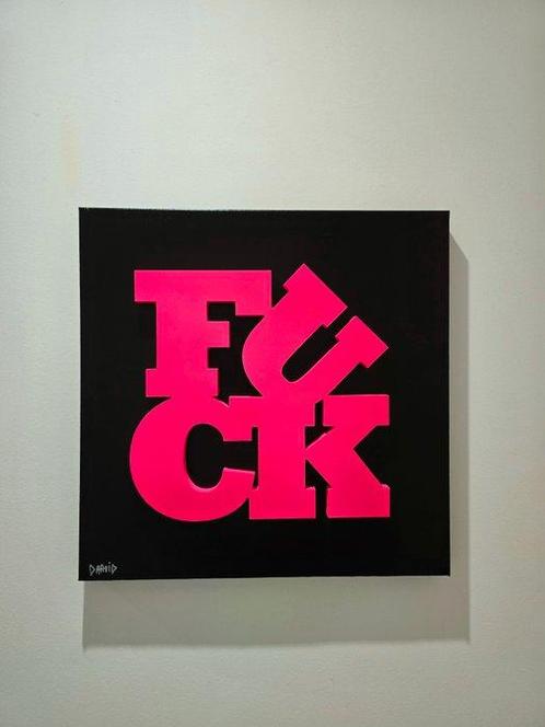 Daavid - NO RESERVE PRICE FUCK NOIR ET ROSE, Antiek en Kunst, Kunst | Schilderijen | Modern