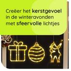Kerstverlichting Raam Kerstcadeau + Kerstbal + Kerstman -, Diversen, Kerst, Verzenden, Nieuw