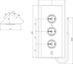 Caressi Stopcontact keuken van €106.00 voor €52.56, Ophalen of Verzenden, Nieuw