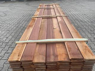 Ca. 39x Massaranduba damwand-/paardenbox profiel, 28x140m, Doe-het-zelf en Verbouw, Hout en Planken