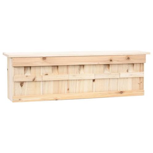 vidaXL Mussenhuis met 5 kamers 68x15x21 cm vurenhout, Tuin en Terras, Vogelhuisjes en Vogelbaden, Nieuw, Verzenden