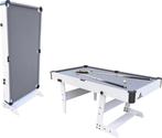 Cougar Hustle XL opklapbare Pooltafel Wit/Grijs - 6ft. Poolt, Ophalen of Verzenden, Nieuw