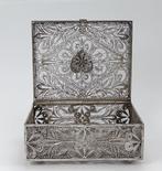 Doos - .925 zilver - zilveren filigraan, Antiek en Kunst