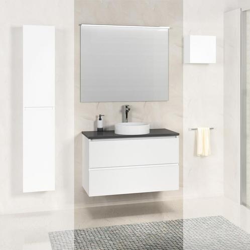 Onderkast Exellence Bologna 80 cm Incl Stenen Blad Mat Wit, Doe-het-zelf en Verbouw, Sanitair, Ophalen of Verzenden