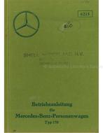 1934 MERCEDES BENZ 170 INSTRUCTIEBOEKJE DUITS, Auto diversen, Handleidingen en Instructieboekjes
