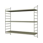 [en.casa] Wandplank Strängnäs verstelbaar 50x60x15 cm camel, Huis en Inrichting, Woonaccessoires | Wandplanken en Boekenplanken