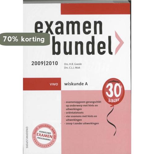 Examenbundel Wiskunde A Vwo 2009/2010 9789006075571, Boeken, Schoolboeken, Gelezen, Verzenden