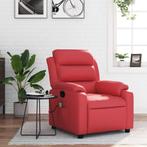 vidaXL Massagestoel verstelbaar kunstleer rood, Huis en Inrichting, Fauteuils, Verzenden, Nieuw